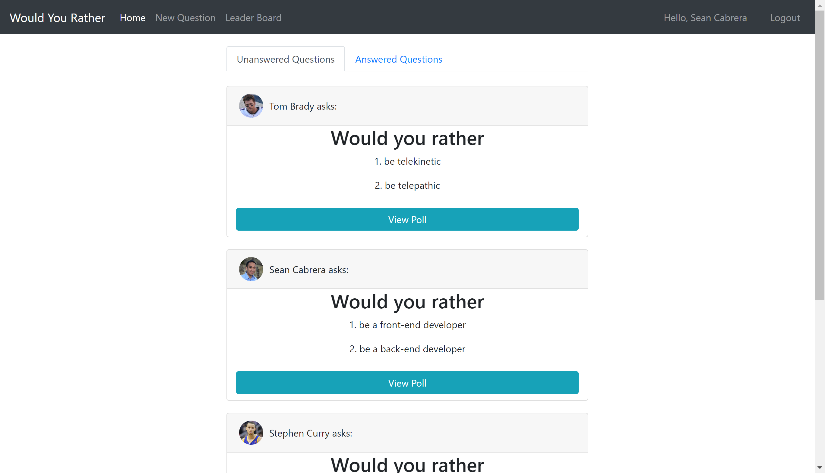 Would You Rather